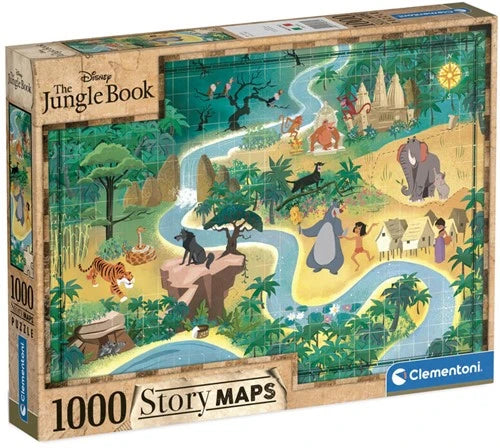 Disney - Jungle Book Story Maps Puzzel (1000 stukjes)