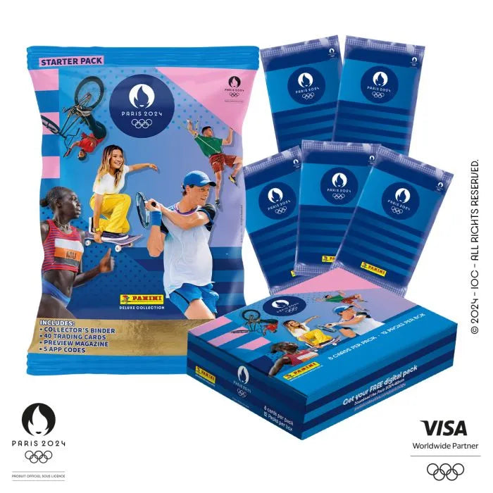 Olympische Spelen van Parijs 2024 - Special Pack met 12 zakjes kaarten Panini