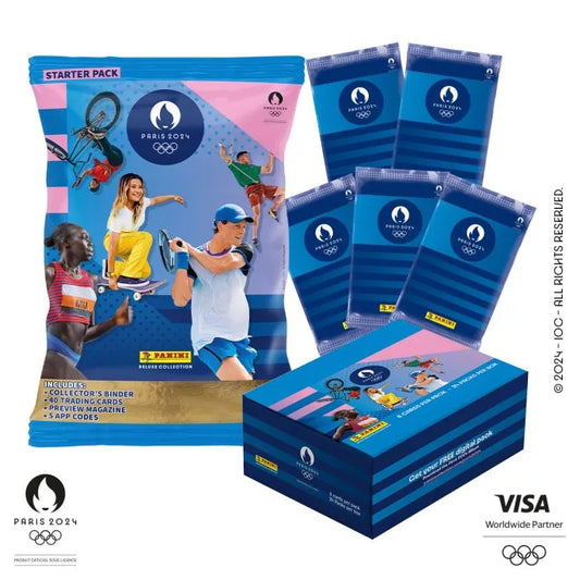 Olympische Spelen van Parijs 2024 - Special Pack met 24 zakjes kaarten Panini