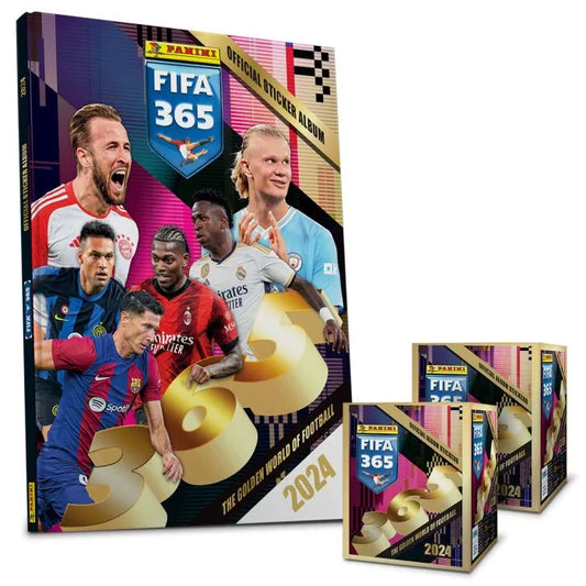 PANINI FIFA 365 2024 STICKERCOLLECTIE - 100 Zakjes + Hard Cover Stickeralbum