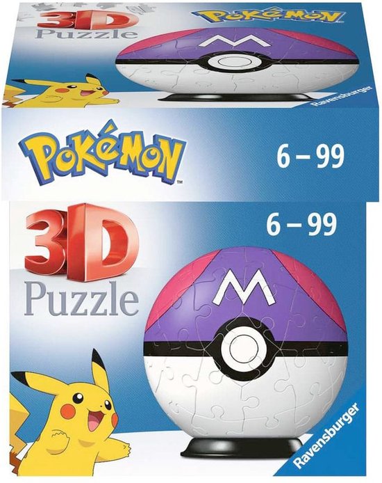 Ravensburger 3D Pokemon Masterball (54 stukjes)