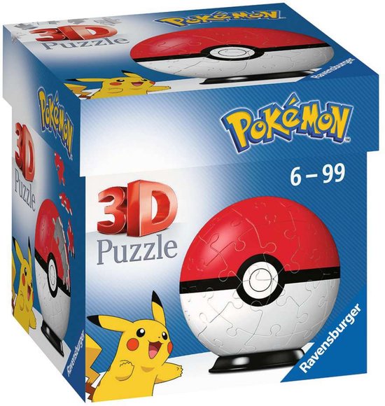 Ravensburger Pokemon Pokeball - 3D Puzzel - 54 stukjes